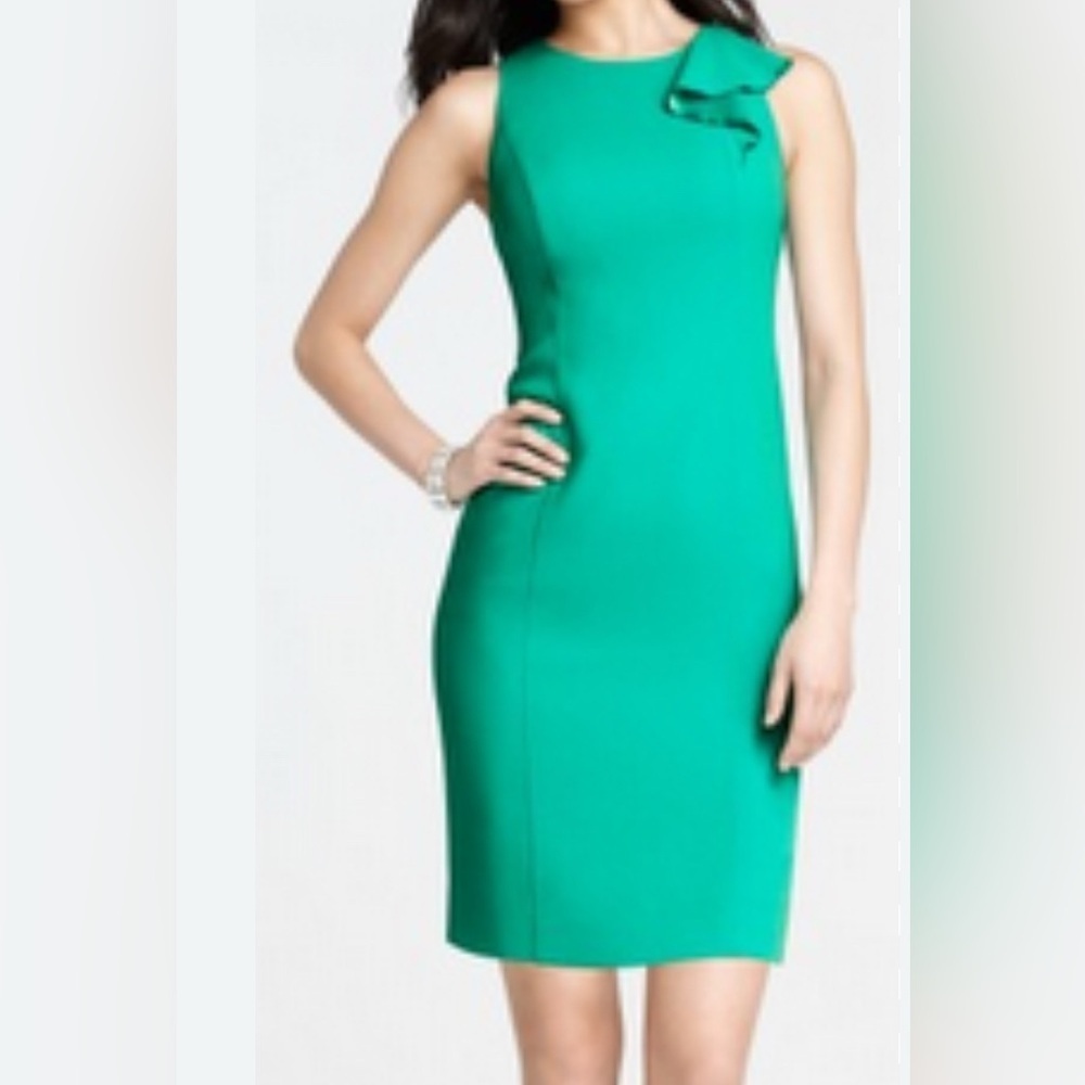 Ann Taylor Aqua Sleeveless Dress